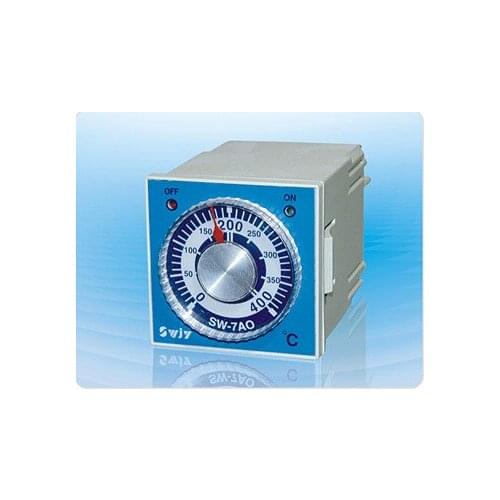 0-400 Centigrate SW-7AO Rotating Disk Setting Temperature Regulator with K/J Deviation Display Temperature Controller 72*72mm