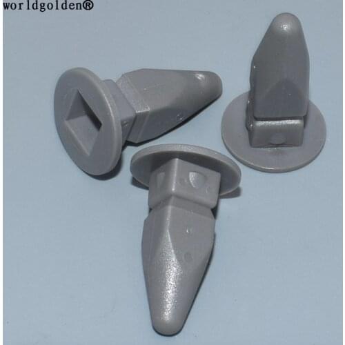 Worldgolden 100pcs plastic clip Rear Truck Cover Licence Back Nut for VW 357868143