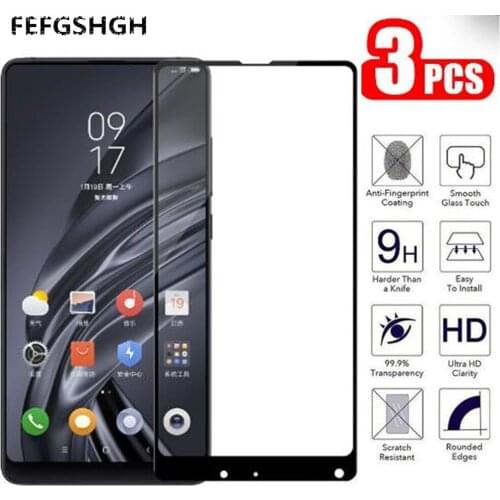 Full Coverage Tempered Glass For Xiaomi Mi MIX MIX 2 2S 3 MiMix MIX2 Mix2S Mix3 Screen Protector Protective Phone Film