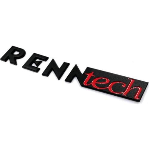 Metal Alloy Renntech Emblems Badges Logos Stickers Trunck