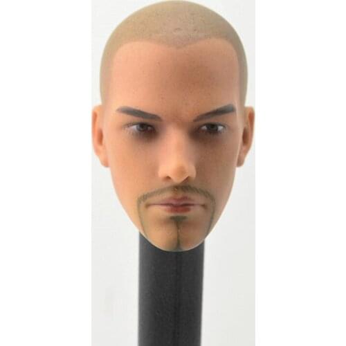 1/6 Scale Asura Saint Monk Head Sculpt Tang Monk Saint Bald Beard Version for 12 inches Action Figure Accessories Head Carving