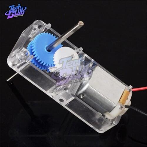 1:94 85-120 RPM Metal Gear Motor with Blue/Transparent Shell DC 1.5-6V Micro Gearbox gear Motor for RC robot Car Toys Fan DIY