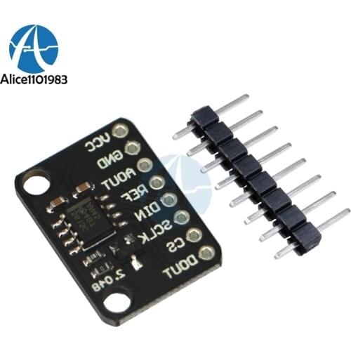 TLC5615C 10-Bit Voltage Output Digital To Analog DAC Converter Control Board SPI Serial Reset Module 5V Single Supply Operation