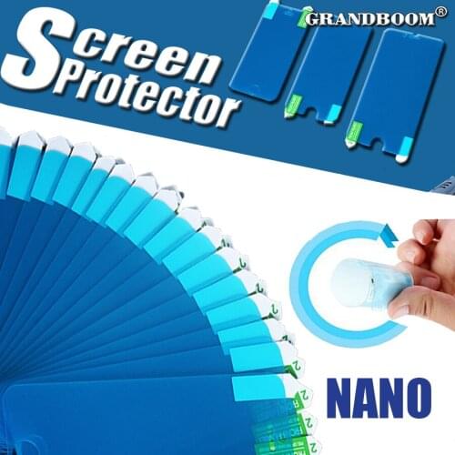 100pcs Nano Soft Clear Screen Protector Explosion-proof Scratch Film Guard For iPhone 12 Mini 11 Pro Max XS XR X 8 7 6 Plus SE