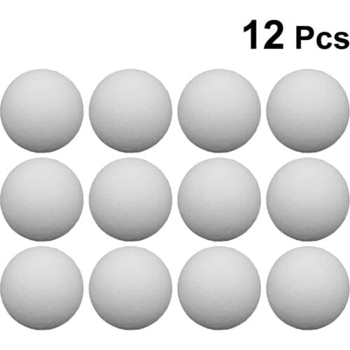 12pcs Table Soccer Balls Replacement Balls Tabletop Game Balls Table Accessories(White/36mm)