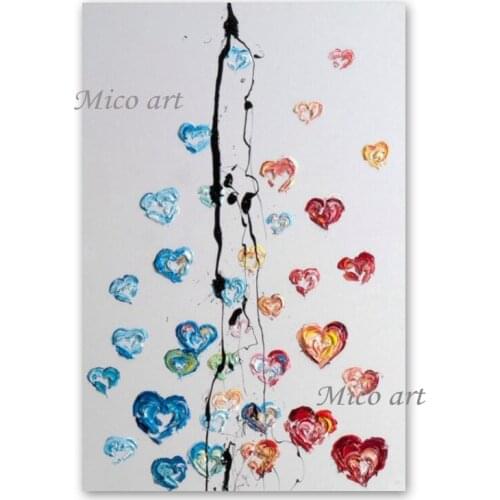 3D Knife Palette Knife Style Abstract Childrens Room Decorative Oil Painting No Frame Wall Hangings Abstract Picture Canvas Art