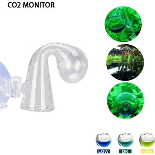 Fish Tank Water Live Moss Plant Aquarium Notes Glass CO2 Drop Checker Carbon Dioxide PH Ball Long Term Indicator Monitor Tester