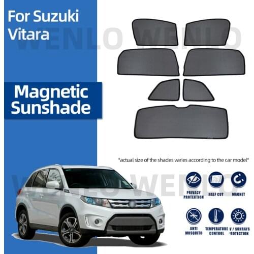 For Suzuki Vitara Car Sunshield Visor Magnets Sunshade Cover Windscreen Mesh Sunscreen Windshield Curtain Window Screen Nets