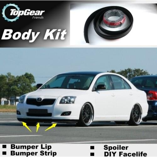 For TOYOTA Avensis Bumper Lip / Front Spoiler For TOP Gear Friends Car Tuning / TOPGEAR Body Kit / Strip Skirt