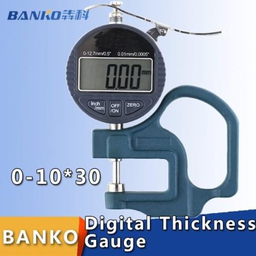 Electronic Micrometer Digital Thickness Meter Gauge 0.01mm Depth Tester for Paper Film Leather Thickness Measuring Tool