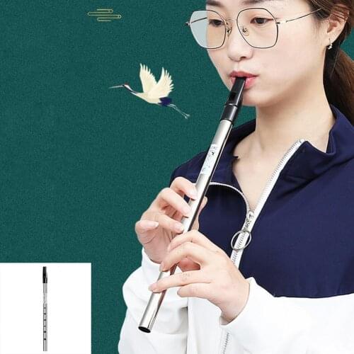Irish Whistle Flute C/D Key Ireland Flute Tin Penny Ireland Instrument 6 Musical Flute Traditional Whistle Hole Musical G0K0