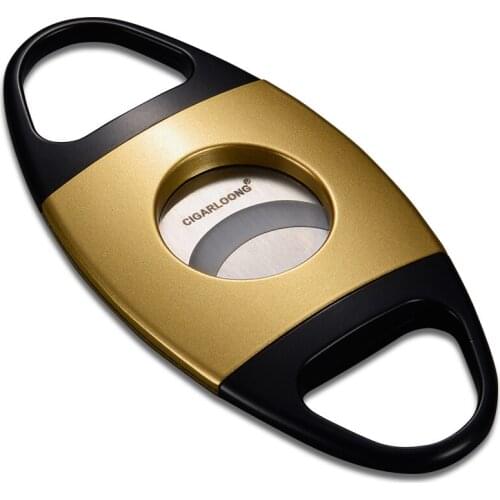 Jifeng cigar cutter stainless steel portable Double edge cigar scissors smoking set CL-J01