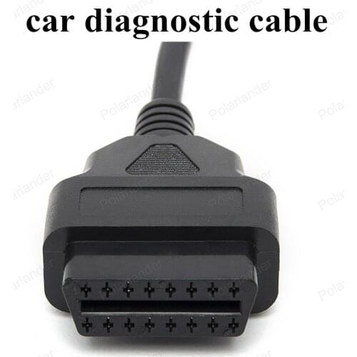 Hot sell 16 Pin OBD 2 Adapter Extension Cable Male to Dual Female Y Connector obd2 extended interface line