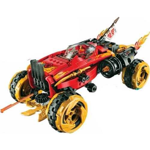 Ninjago-Series Katana 4X4 Vehicle Model Building Blocks Sets with Figures Compatible 70675 DIY Bricks toys gift for boys