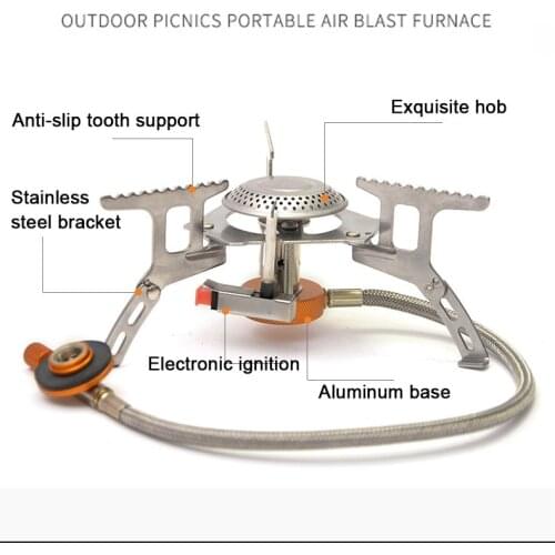 Camping Cooking Stove Kitchen Equipment Hiking Accessories Camp Cooking Supplies Dinner Set Electronic Fire