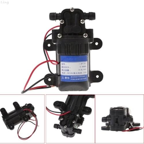 DC 12V 3.5L/Min 0.48MPa 70 PSI Diaphragm High Pressure Self Priming Water Pump l29k