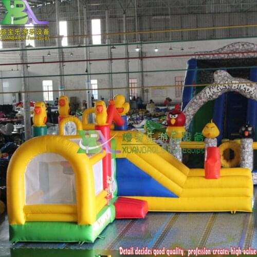 Sewing PVC Inflatable Jumping Bouncy Castle Combo For Kids Party