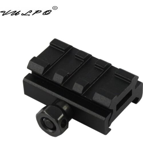 VULPO Airsoft Tactical Low Profile Scope Mount Mini 3 Slots 20mm Picatinny Rail Mount For Airsoft Hunting