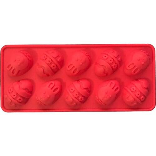 New arrived 10 eggs cooking tools fondant cake baking Silicone Chocolate decoration Mold sugar candy clay