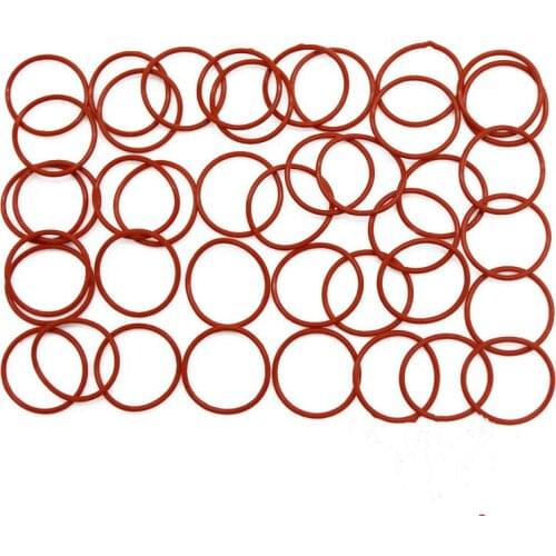 Food grade silicone O-ring, outer diameter 10-35* wire diameter 3mm, red rubber sealing gasket, waterproof and high temperature