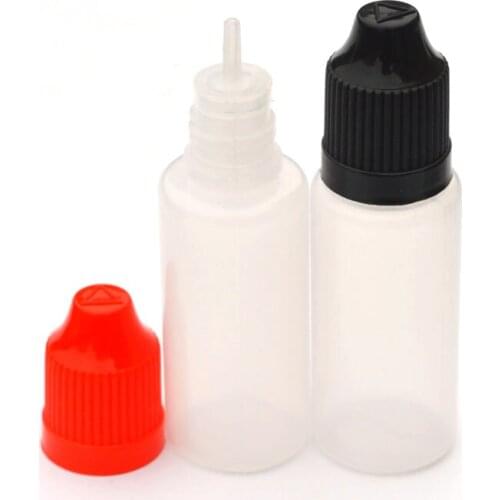 1pcs 20ml PE Plastic Dropper Bottle Empty Refillable Liquid With Childproof Cap Squeezable Vial