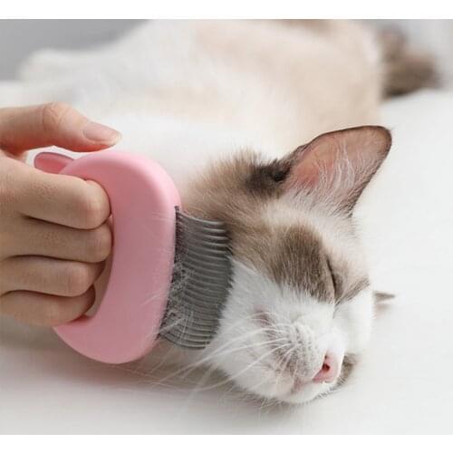 Pet Animal Hand-holding Care Comb Protect Comb for Cat Dog Pet ABS Soft Brush Comfort Hair Grooming Comb