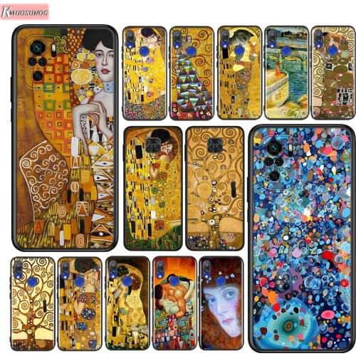 Kiss By Gustav Klimt Silicone Cover For Xiaomi Redmi Note 10 10S 9 9S Pro Max 9T 8T 8 7 6 5 Pro 5A Phone Case