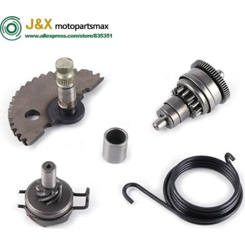 55mm Kick Starter Spring Idle Gear Shaft Set GY6 50 80 cc Scooter Engine Spare Parts 139QMB Moped 137qma 139qmb 1P37qma