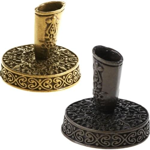 Vintage Metal Round Insertion Pen Holder for Feather Quill Dip Pens School Office Supplies Stationery Student Gift Q1JC