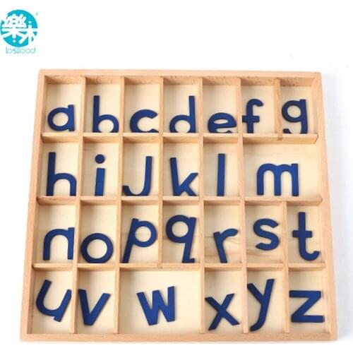 Montessori Language Baby Toy Movable Alphabets Box Letters Wood for Early Childhood Education Preschool Kids Brinquedos Juguetes