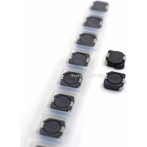 10PCS/LOT 10*10*4mm SMD Power Inductor 220uH 220uh 221 CDRH104R Inductance Wire Wound Chip Shielded Inductor