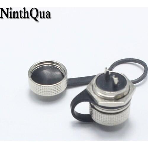 2Pieces Aviation Plug Cover Waterproof Connector Plugs Dust Metal Cap for GX16