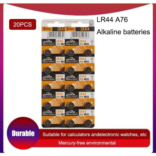 20pc 100% Original 1.5V for Maxell Button Cell Battery lr44 Lithium Coin Batteries A76 AG13 G13A LR44 LR1154 357A SR44
