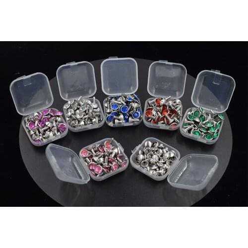 50 sets of each package. diamond clasp.8mm tape rivets. Sided rivet. DIY accessories. Double-sided rivet . Many colors