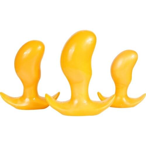 Yellow Mango Anal Plug Butt Plug Prostate Massager Anal Dilator Male Masturbator Women Men Couples Gay Sex Toys