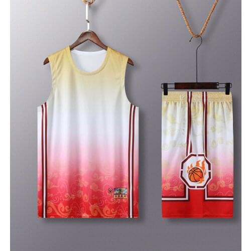 Kids Adult Basketball Jersey Set Child Men Women Basketball Uniform Training Shirt Double Pocket Shorts Plus Size Sports Suit