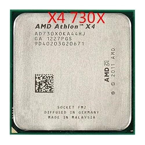 AMD Athlon X4 730 - AD730X OKA44HJ FM2 Quad-Core CPU 100% working properly Desktop Processor
