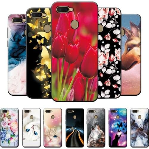 For OPPO A5S Case For OPPO A5S A5 S A 5S Silicone Cover Protective Case on OPPO A5S Back Cover Case For OPPO A5s Soft TPU Bumper