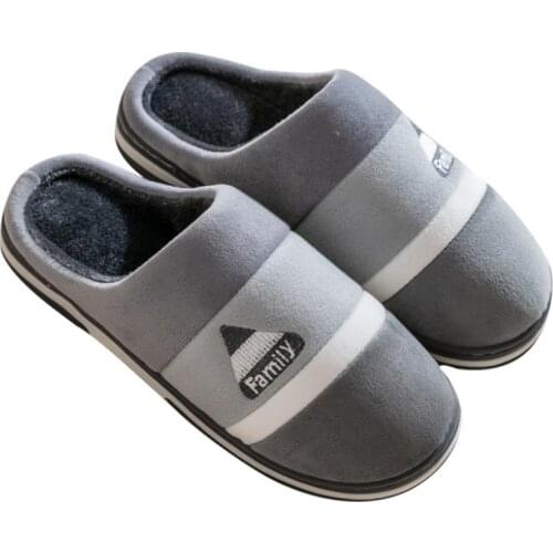 2021 Cotton Home Indoor Slippers Winter Warm Shoes Soft Plush Floor Slippers Women Men Shoes Non Slip Comfy Shoes For Couple
