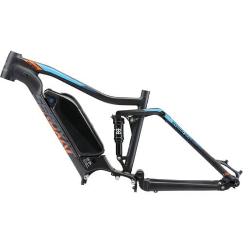 E-BIKE HYBRID SUV 27.5 suspension frame aluminium alloy Powered soft tail off-roa electric frames shock bicycle downhill frame