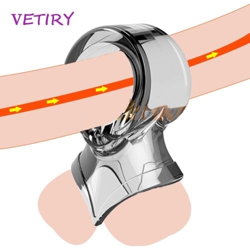 Elastic Penis Ring Dildo Extender Delay Ejaculation Cock Chastity Cage Cock Ring Male Masturbator Adult Product Sex Toys for Men