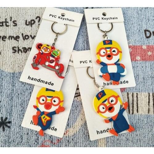 Penguin Fashion Anime Toy Figures Keychain Cartoon Keyholder Birthday Unisex Gifts New