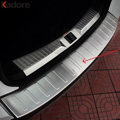 Stainless Steel Outer Rear Trunk Lid Bumper Protector Sill Threshold Pedal For Ford Kuga Escape 2013 2014 2015 2016 2017 2018