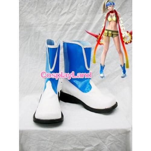 Final Fantasy X-2 Rikku Cosplay Boots Shoes Game Party Cosplay Boots Custom Made for Adult Women Shoes