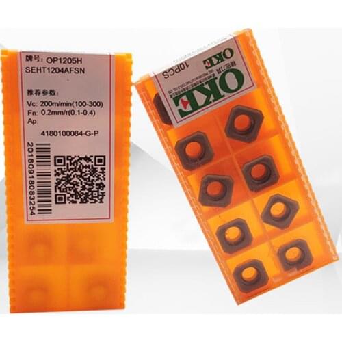 OKE SEHT1204AFSN OP1205H / SEHT1204AFSN OP1215 / SPKN1204EDER OP1215 / SNMA120412 OC3115D CNC carbide inserts 10PCS/BOX