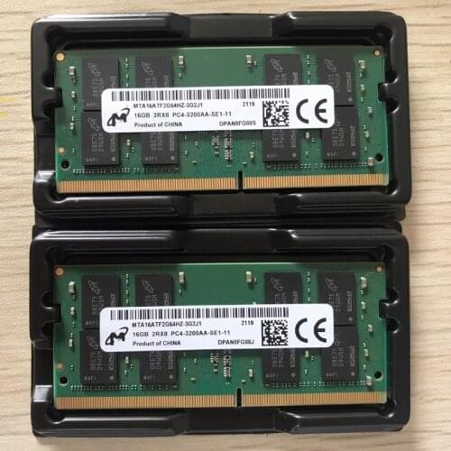 Micron RAMS DDR4 16GB 3200MHz Laptop memory DDR4 16GB 2RX8 PC4-3200AA-SE1-11 notebook memory ddr4 3200 16gb 1.2V