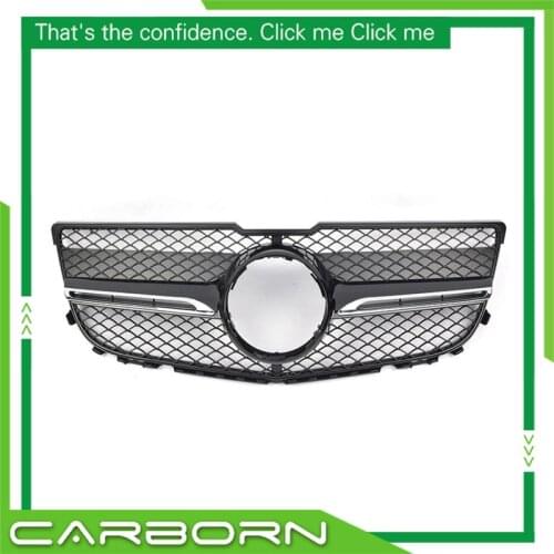 For Mercedes-Benz GLK-class X204 GLK200 GLK220 GLK250 GLK350 2012-2015 with Emblem AMG Style Front Racing Grille