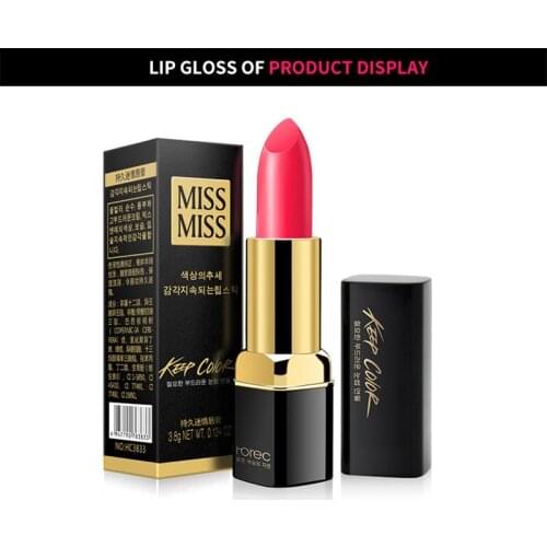 Lipstick Lips Cosmetics Moisturizer Easy to Wear Pigments Waterproof Long-lasting Easy to Wear Makeup Tool Women Gift