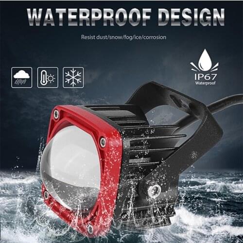 1Pc 2 Inch 30W DC10-30V Lens Led Verlichting Wit Geel Driving Light Mistlampen Auto Truck Off road Motorfiets Spotlight