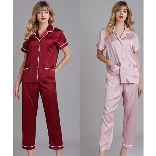 Женские атласные пижамы Qubilah China At AliExpress